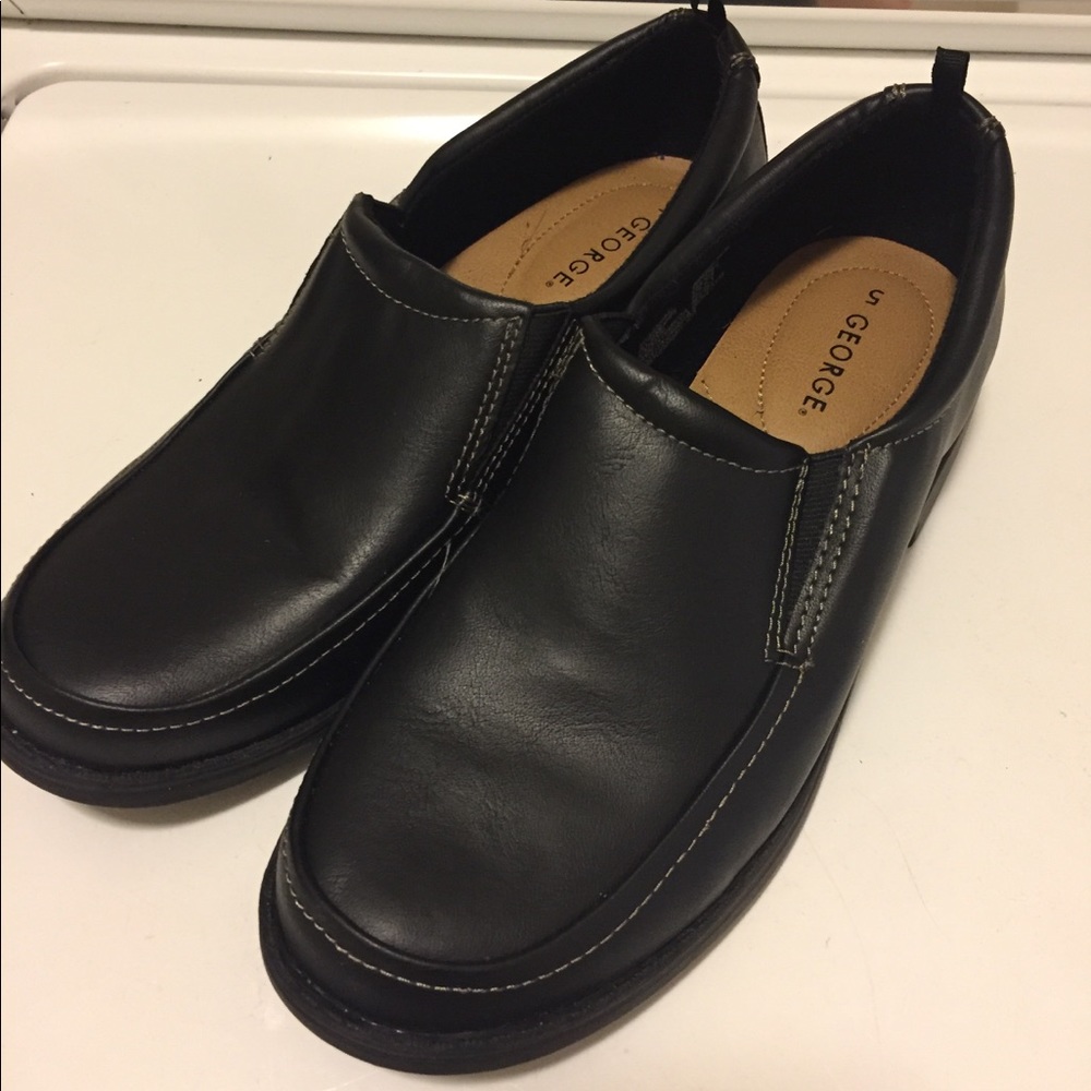 Boy black dress shoes
